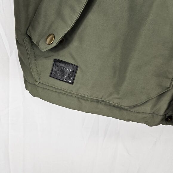 Oakley Green Puffer Coat Performance Men's  Size Medium Army Green - Picture 3 of 8